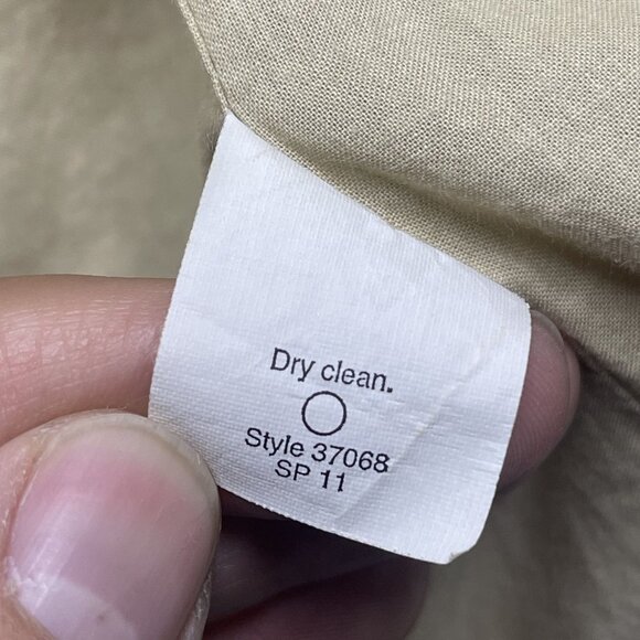 J.Crew Womens Beige Cotton Moto Jacket Size 6 - Picture 6 of 8